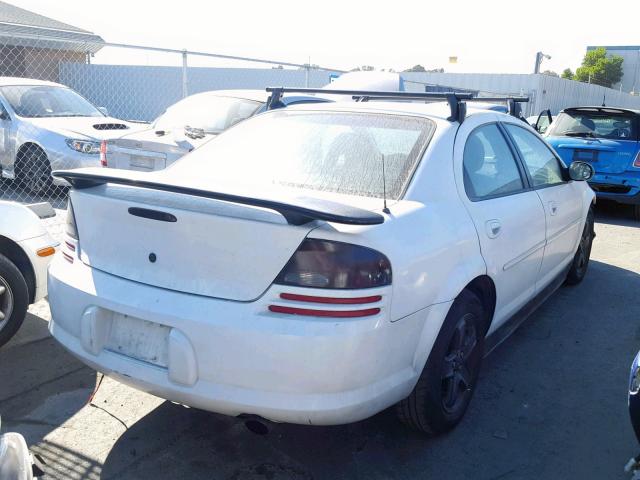 1B3EL46R22N197786 - 2002 DODGE STRATUS SE WHITE photo 4