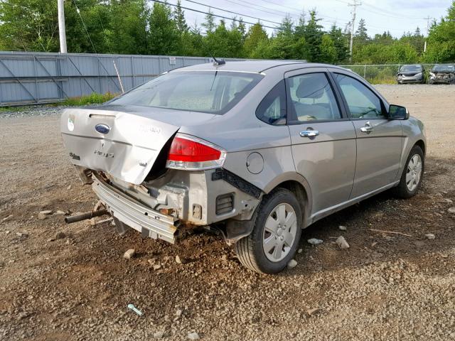 1FAHP34N18W290740 - 2008 FORD FOCUS S/SE GRAY photo 4