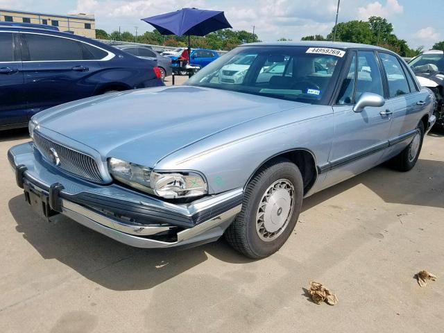 1G4HP52L7SH517931 - 1995 BUICK LESABRE CU BLUE photo 2