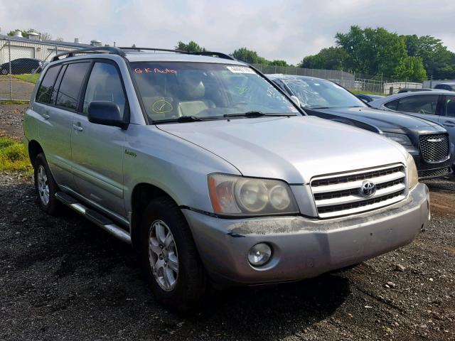 JTEHF21A210016363 - 2001 TOYOTA HIGHLANDER SILVER photo 1