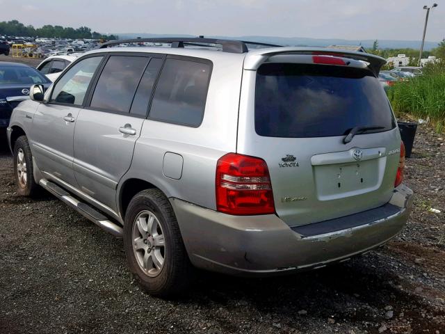 JTEHF21A210016363 - 2001 TOYOTA HIGHLANDER SILVER photo 3