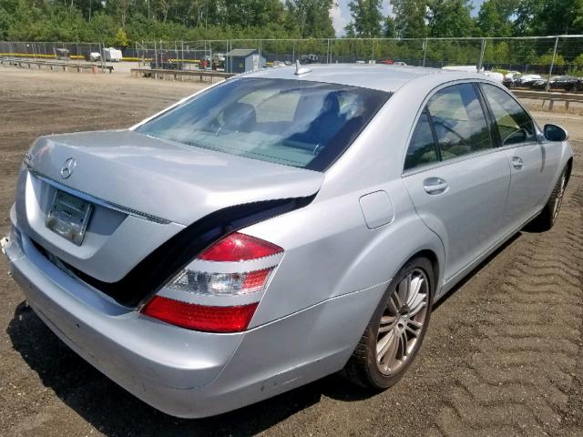 WDDNG71X97A106740 - 2007 MERCEDES-BENZ S 550 SILVER photo 4