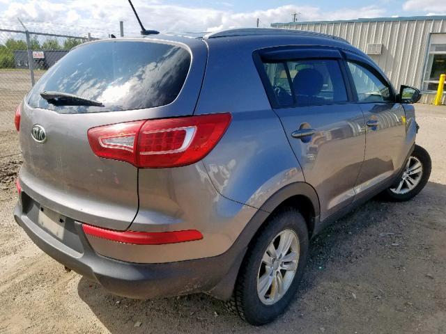 KNDPB3A29C7171495 - 2012 KIA SPORTAGE B GRAY photo 4