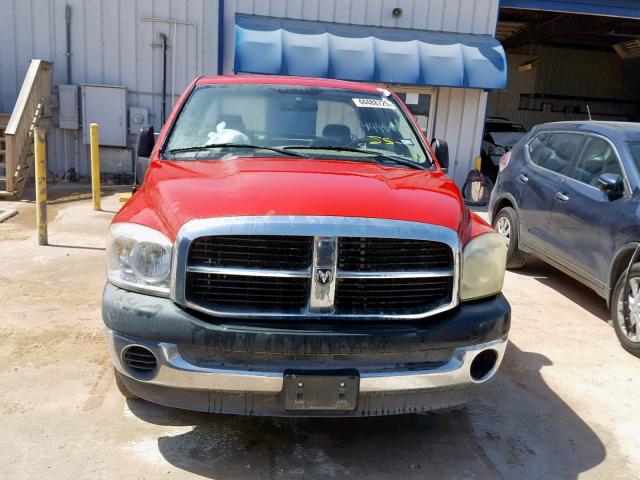 1D7HA18K87J629379 - 2007 DODGE RAM 1500 S RED photo 9