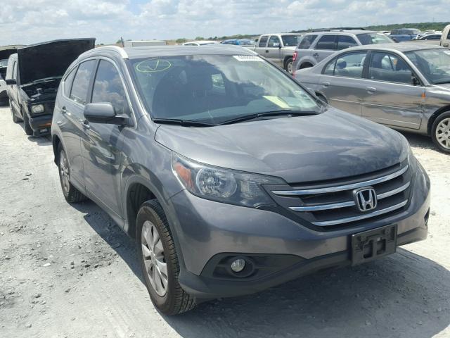 2HKRM3H7XEH501356 - 2014 HONDA CR-V EXL GRAY photo 1