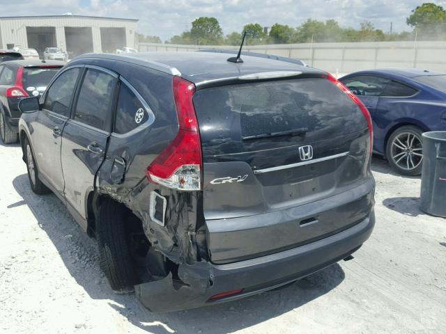 2HKRM3H7XEH501356 - 2014 HONDA CR-V EXL GRAY photo 3