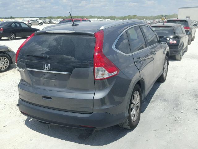 2HKRM3H7XEH501356 - 2014 HONDA CR-V EXL GRAY photo 4