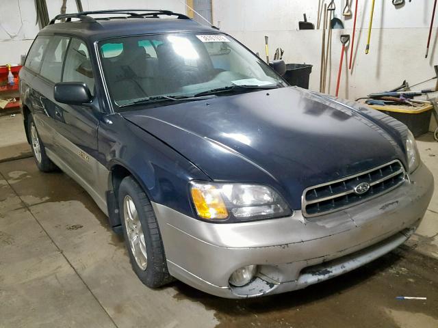 4S3BH675417612037 - 2001 SUBARU LEGACY OUT BLUE photo 1