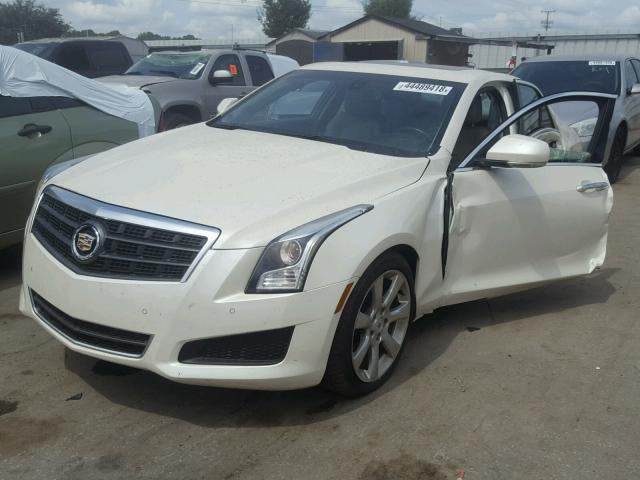 1G6AH5RX4D0131144 - 2013 CADILLAC ATS LUXURY WHITE photo 2