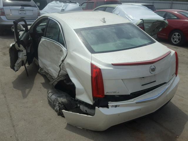 1G6AH5RX4D0131144 - 2013 CADILLAC ATS LUXURY WHITE photo 3