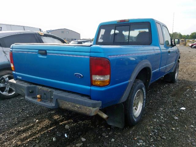 1FTCR15U7RTA90814 - 1994 FORD RANGER SUP BLUE photo 4