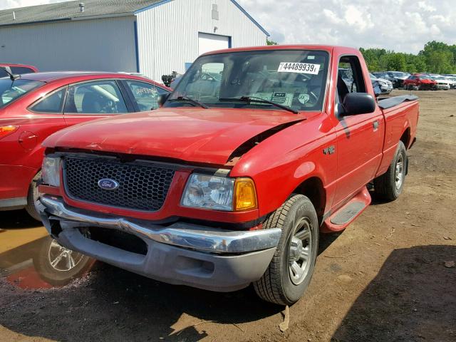 1FTYR10D43TA38397 - 2003 FORD RANGER RED photo 2