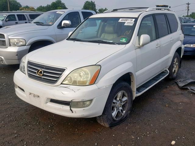 JTJBT20X740034223 - 2004 LEXUS GX 470 WHITE photo 2