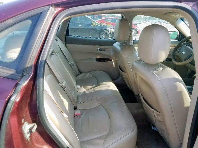 2G4WD582271242574 - 2007 BUICK LACROSSE C MAROON photo 6