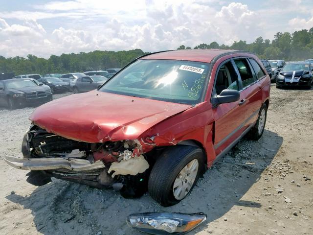 2C4GM48LX5R521863 - 2005 CHRYSLER PACIFICA RED photo 2