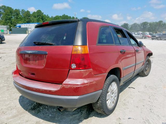 2C4GM48LX5R521863 - 2005 CHRYSLER PACIFICA RED photo 4
