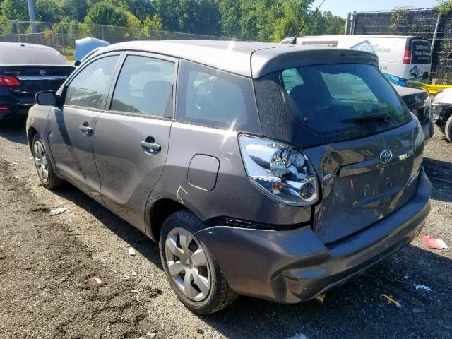 2T1KR32E55C434128 - 2005 TOYOTA MATRIX GRAY photo 3