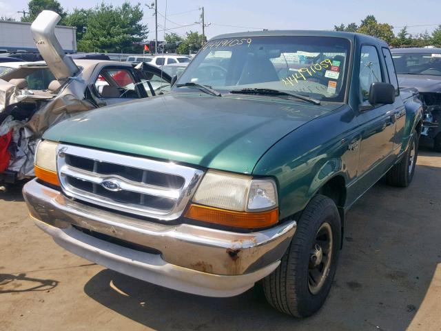 1FTYR14V9XPB95036 - 1999 FORD RANGER SUP GREEN photo 2