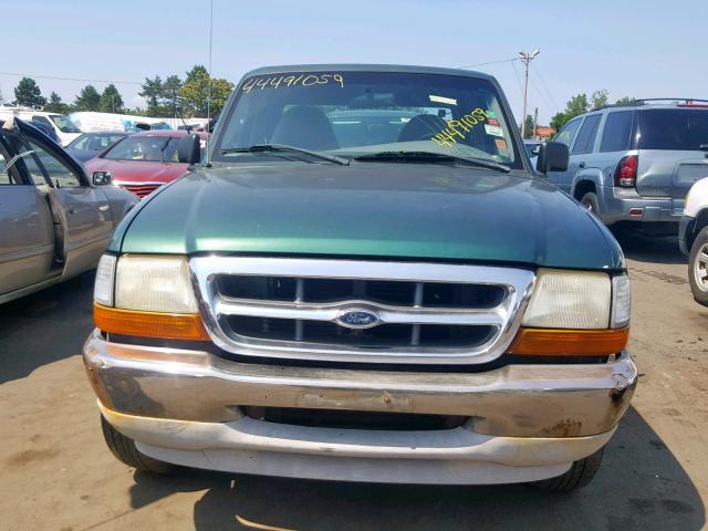 1FTYR14V9XPB95036 - 1999 FORD RANGER SUP GREEN photo 9