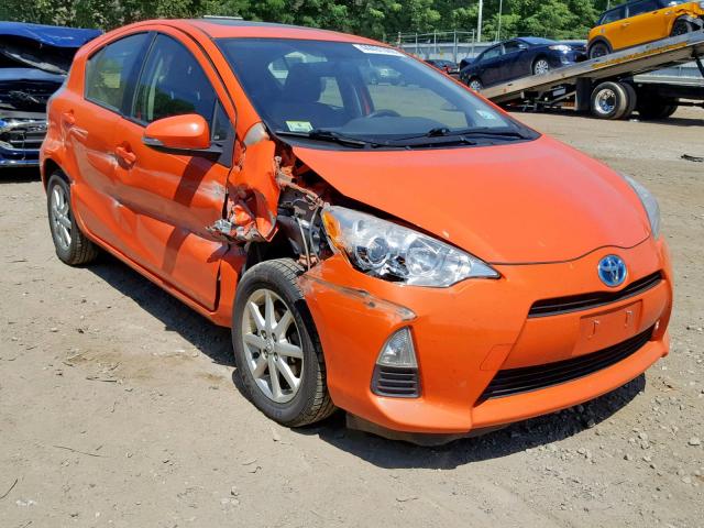 JTDKDTB35D1047756 - 2013 TOYOTA PRIUS C ORANGE photo 1