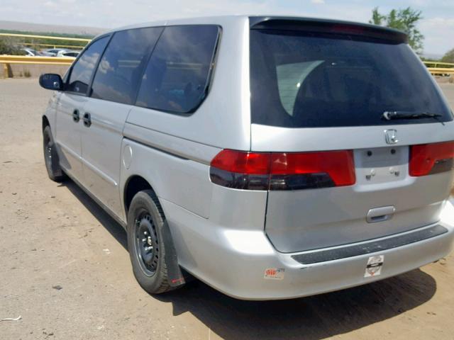 2HKRL18592H570959 - 2002 HONDA ODYSSEY LX SILVER photo 3