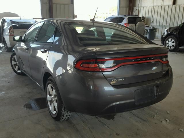 1C3CDFBB3GD555079 - 2016 DODGE DART SXT GRAY photo 3