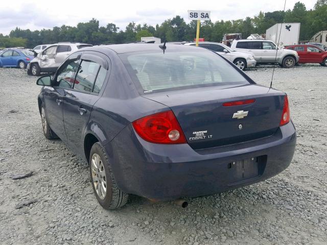 1G1AT58H097215314 - 2009 CHEVROLET COBALT LT GRAY photo 3