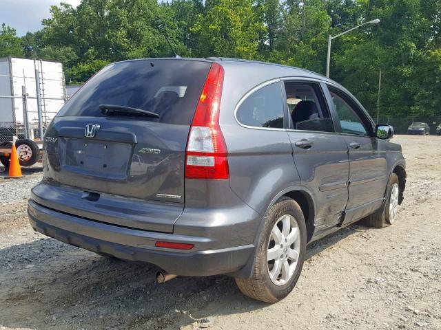 5J6RE4H48BL066539 - 2011 HONDA CR-V SE GRAY photo 4