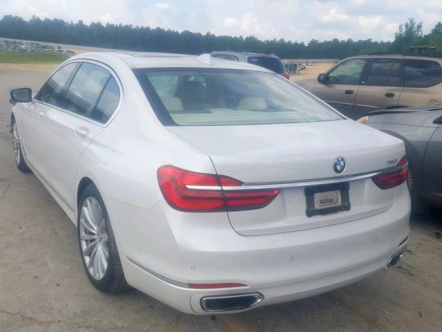 WBA7E2C50GG714616 - 2016 BMW 740 I WHITE photo 3