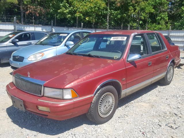 1C3AA363XRF120844 - 1994 CHRYSLER LEBARON LE BURGUNDY photo 2