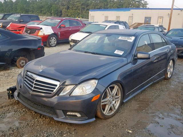 WDDHF7CB4BA307245 - 2011 MERCEDES-BENZ E 550 GRAY photo 2