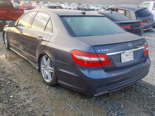 WDDHF7CB4BA307245 - 2011 MERCEDES-BENZ E 550 GRAY photo 3