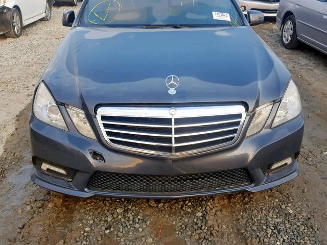 WDDHF7CB4BA307245 - 2011 MERCEDES-BENZ E 550 GRAY photo 9