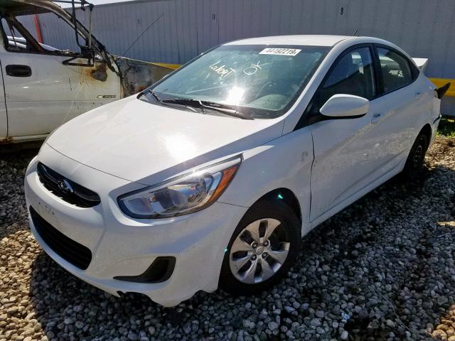 KMHCT4AE2GU964300 - 2016 HYUNDAI ACCENT SE WHITE photo 2