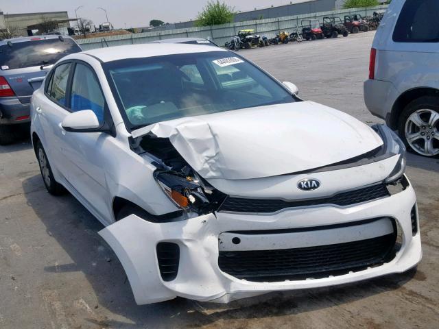 3KPA24AB7KE169917 - 2019 KIA RIO S WHITE photo 1