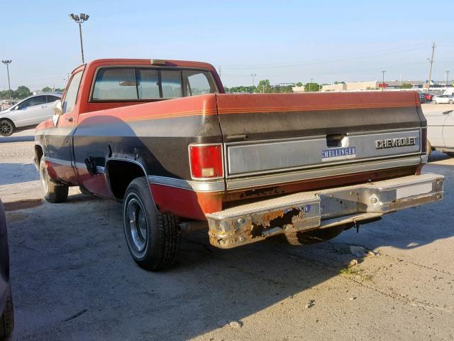 1GCDR14K0HF334451 - 1987 CHEVROLET R10 TWO TONE photo 3