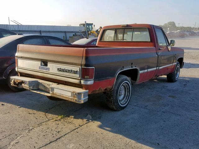 1GCDR14K0HF334451 - 1987 CHEVROLET R10 TWO TONE photo 4