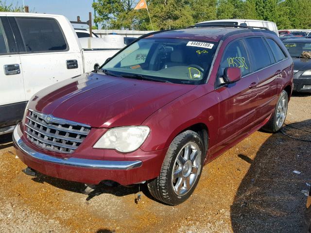 2A8GF78X78R649800 - 2008 CHRYSLER PACIFICA L MAROON photo 2