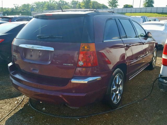 2A8GF78X78R649800 - 2008 CHRYSLER PACIFICA L MAROON photo 4