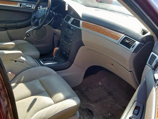 2A8GF78X78R649800 - 2008 CHRYSLER PACIFICA L MAROON photo 5
