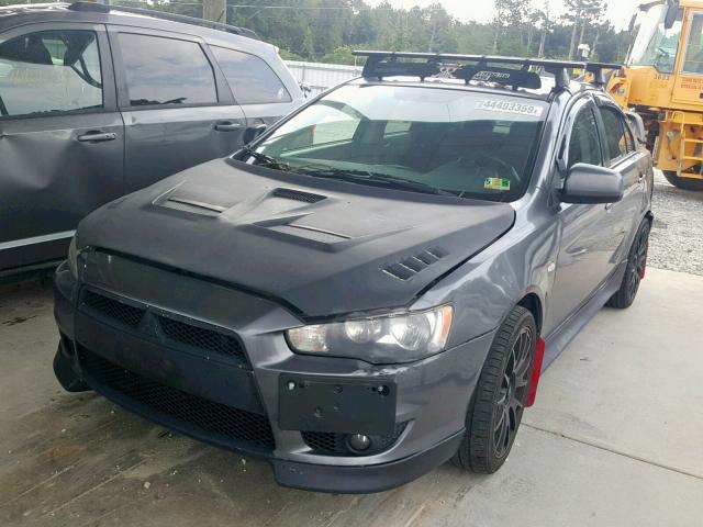 JA32U8FW4AU014192 - 2010 MITSUBISHI LANCER GTS GRAY photo 2