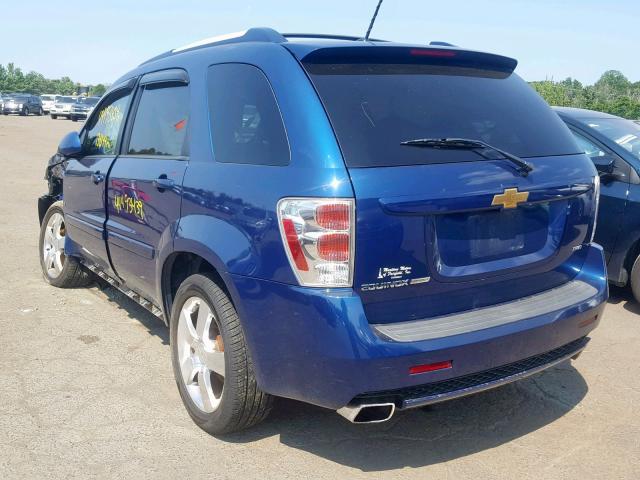 2CNDL037296213243 - 2009 CHEVROLET EQUINOX SP BLUE photo 3