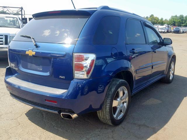 2CNDL037296213243 - 2009 CHEVROLET EQUINOX SP BLUE photo 4