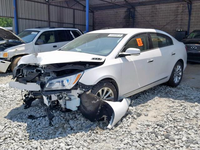 1G4GB5G38EF215521 - 2014 BUICK LACROSSE WHITE photo 2