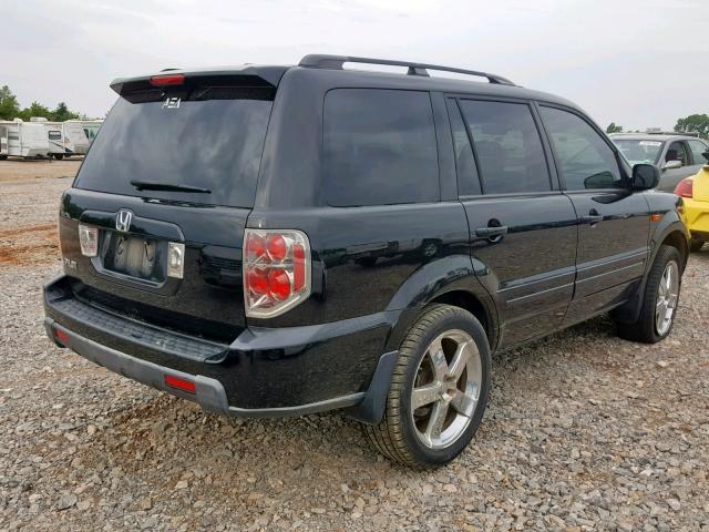 5FNYF28318B012330 - 2008 HONDA PILOT SE BLACK photo 4