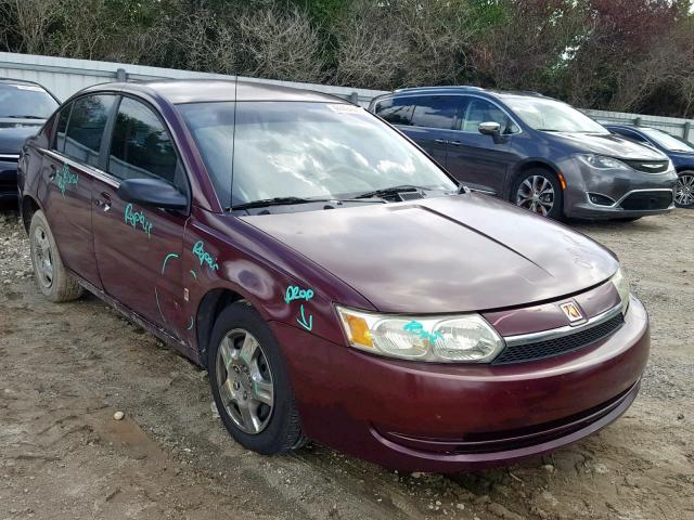 1G8AJ52F33Z122443 - 2003 SATURN ION LEVEL BURGUNDY photo 1