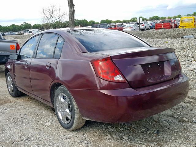 1G8AJ52F33Z122443 - 2003 SATURN ION LEVEL BURGUNDY photo 3