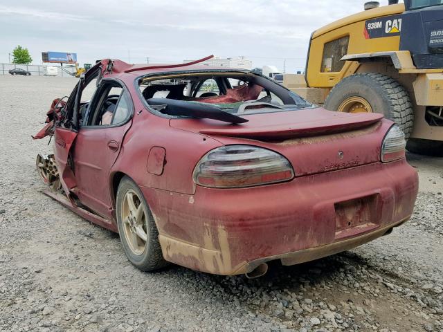 1G2WP52K6YF276956 - 2000 PONTIAC GRAND PRIX RED photo 3