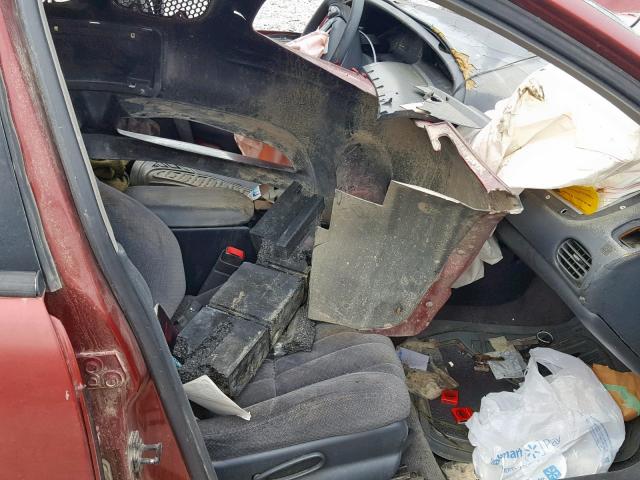 1G2WP52K6YF276956 - 2000 PONTIAC GRAND PRIX RED photo 5