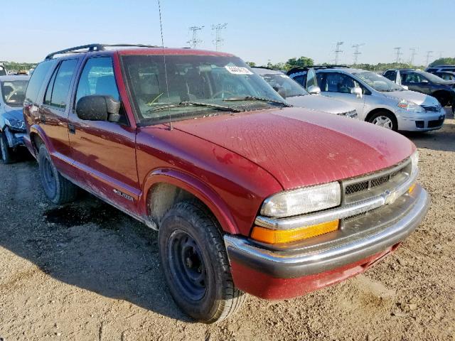 1GNCS13W61K257268 - 2001 CHEVROLET BLAZER RED photo 1